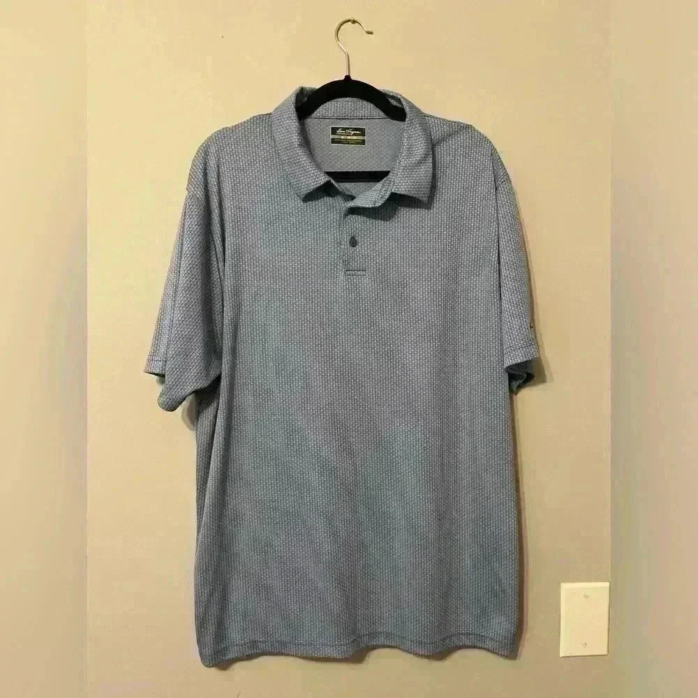 Ben Hogan Performance Collar Three Button Short Sleeve Shirt Size X-Large